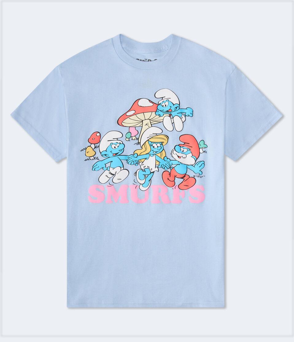 Aéropostale The Smurfs Oversized Graphic Tee Blue