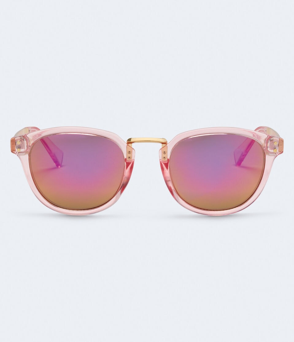 Aéropostale Translucent Clubmaster Sunglasses Pink
