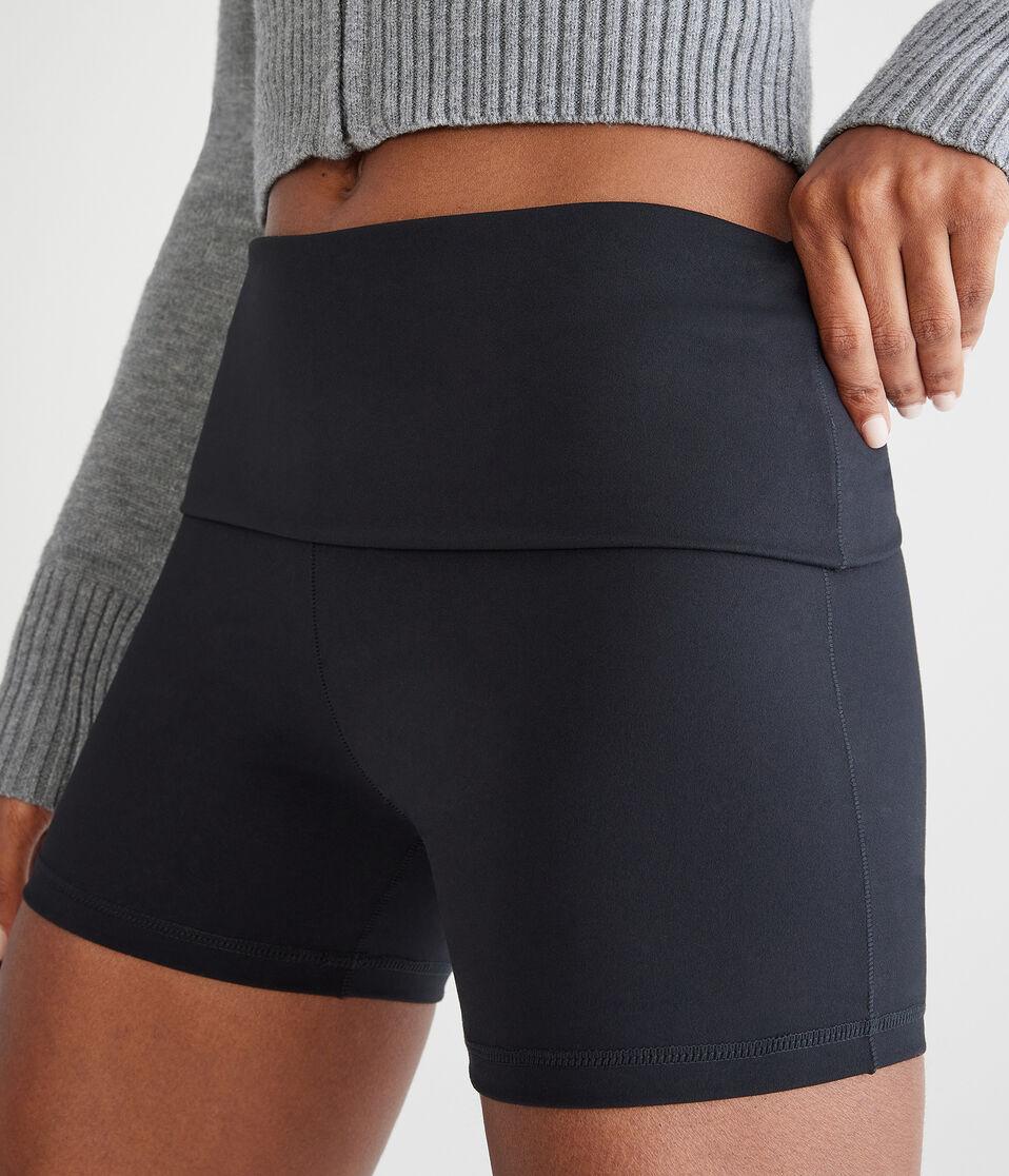 Aéropostale Air Soft Fold-Over Booty Shorts Black Fox