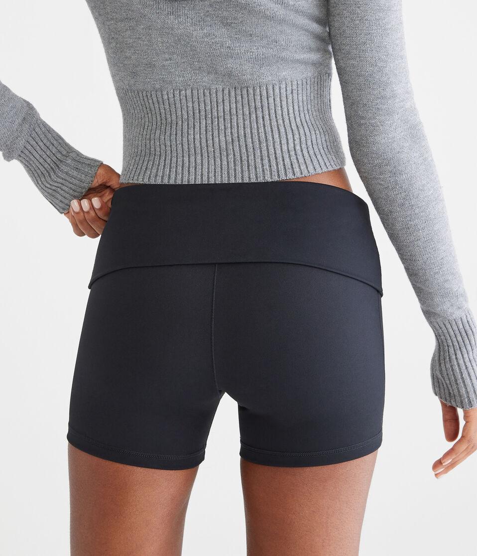 Aéropostale Air Soft Fold-Over Booty Shorts Black Fox