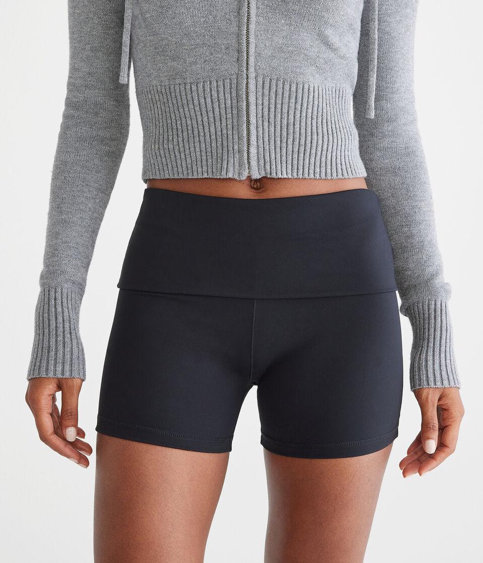 Aéropostale Air Soft Fold-Over Booty Shorts Black Fox