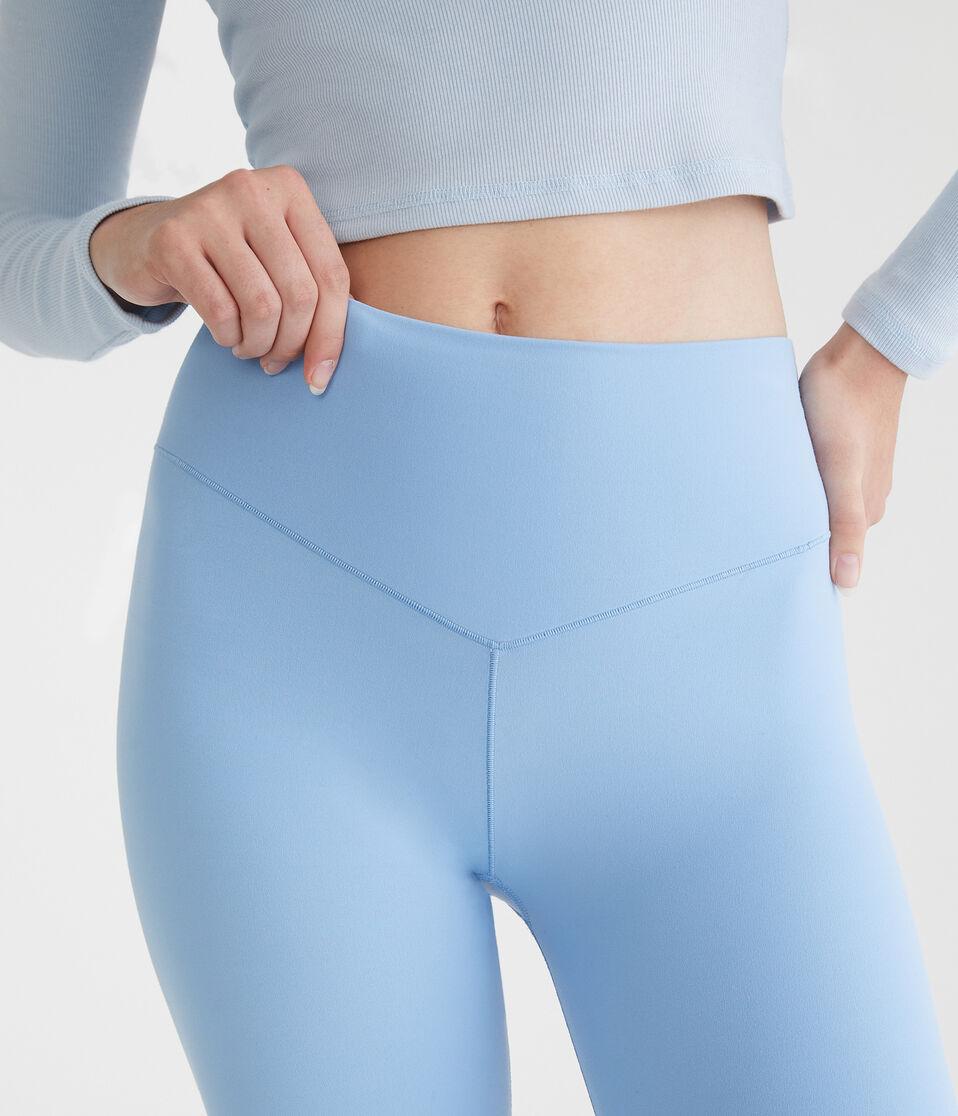 Aéropostale Air Soft High-Rise V-Waist Flare Leggings Lunar Blue