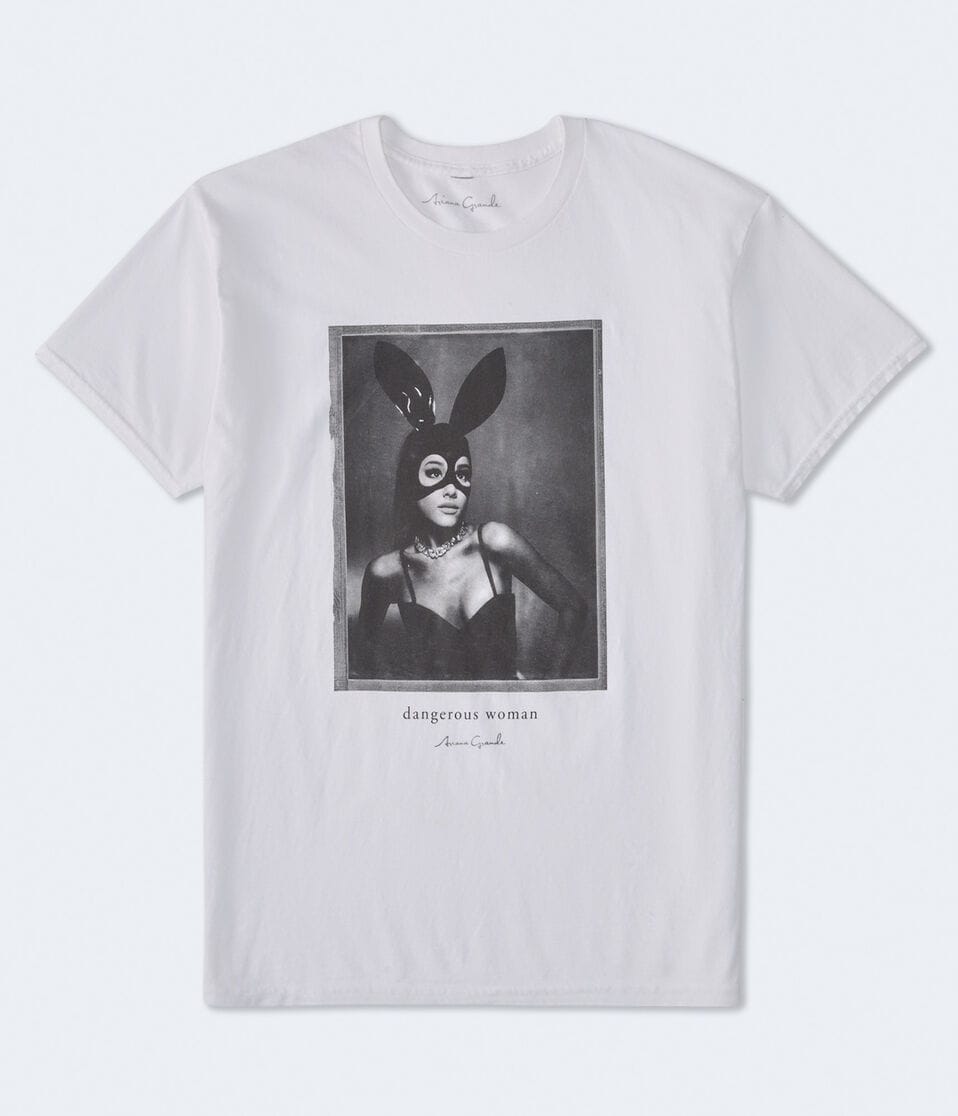 aéropostale Ariana Grande Dangerous Woman Relaxed Graphic Tee white