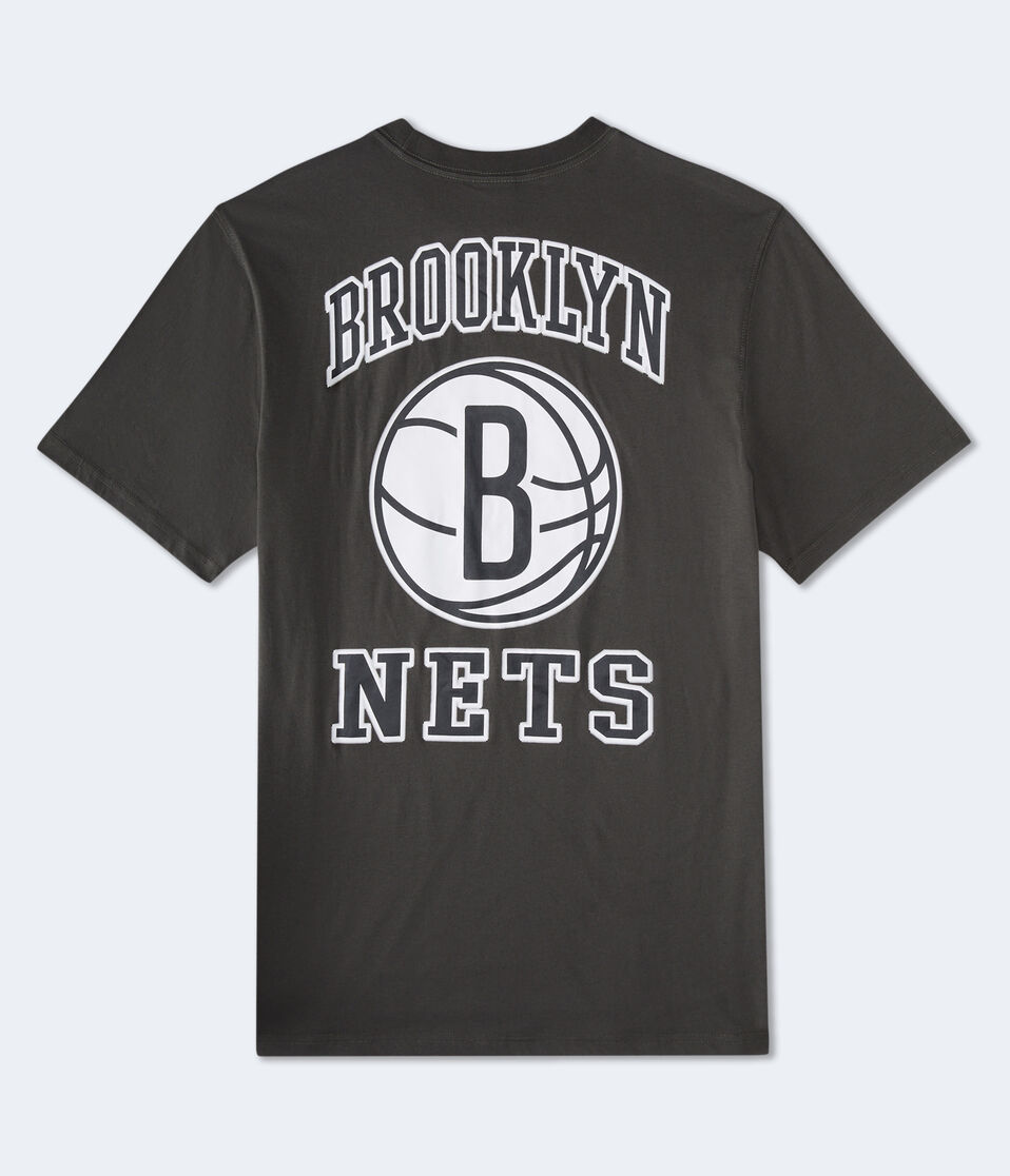 Aéropostale Brooklyn Nets Relaxed Graphic Tee Black