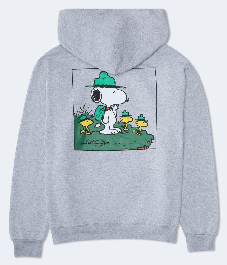 Aéropostale Camp Snoopy™ Beagle Scouts Pullover Hoodie Light Heather Grey
