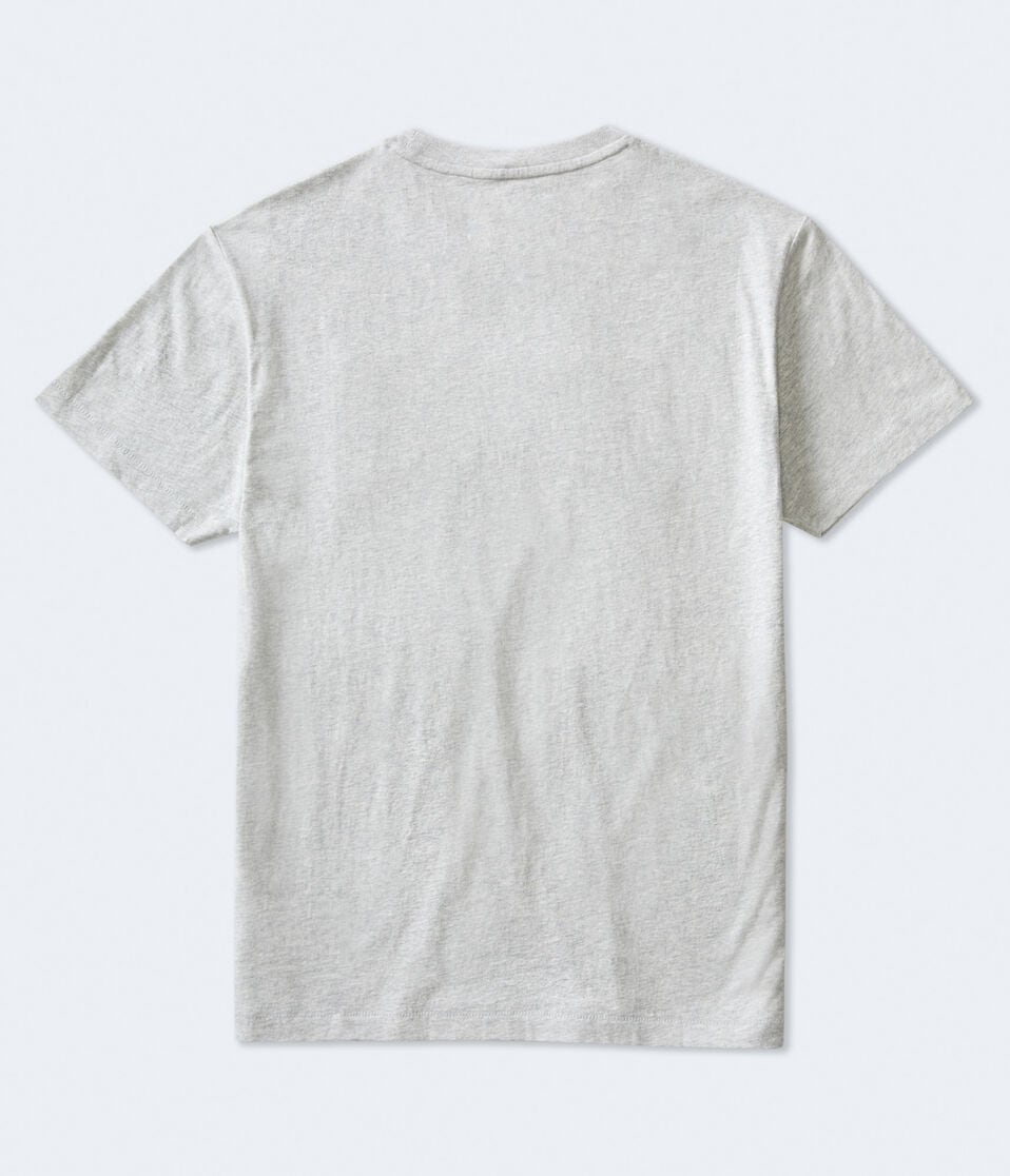 Aéropostale Chicago Athletic Appliqué Graphic Tee Light Heather Grey