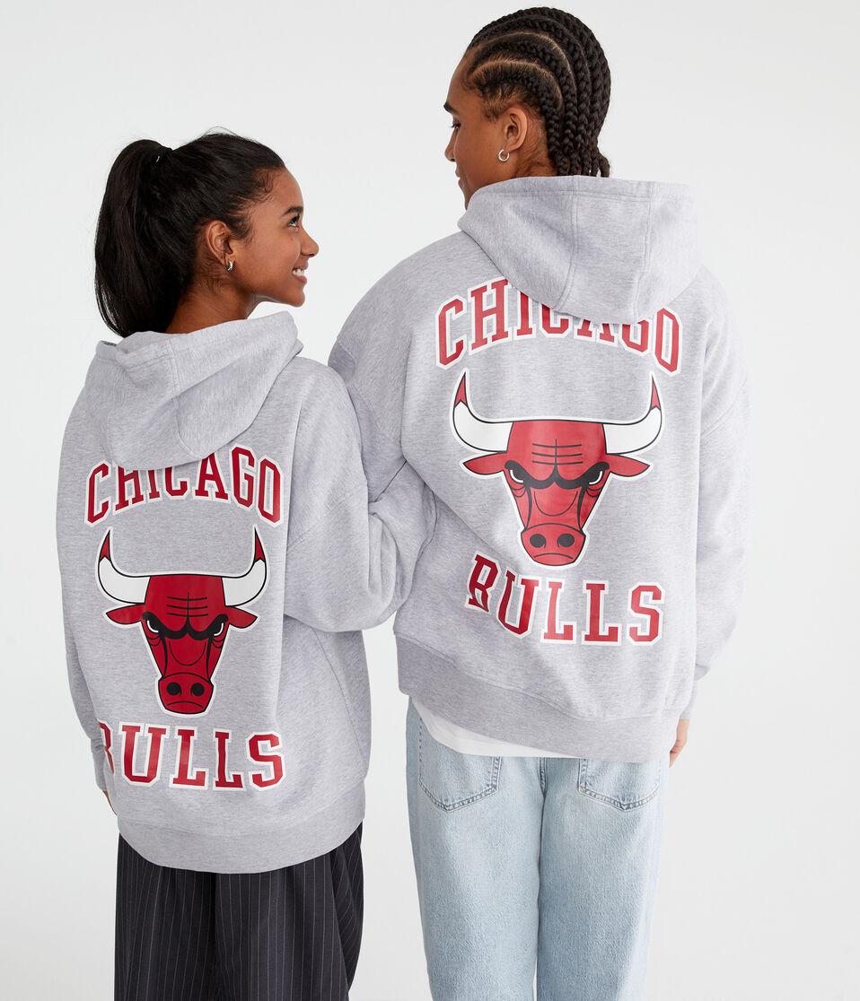 Aéropostale Chicago Bulls Pullover Hoodie Light Heather Grey