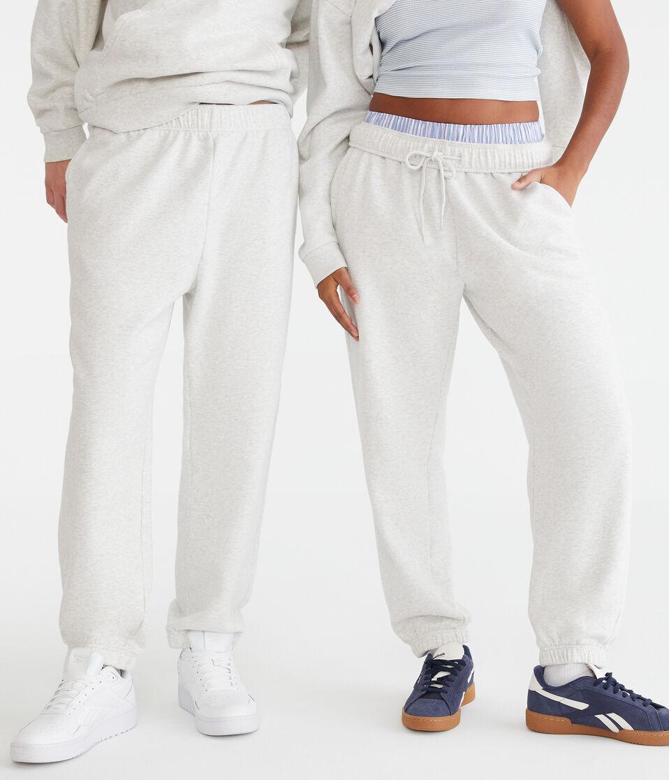 Aéropostale Cloud Soft Jogger Sweatpants Lightest Heather Grey