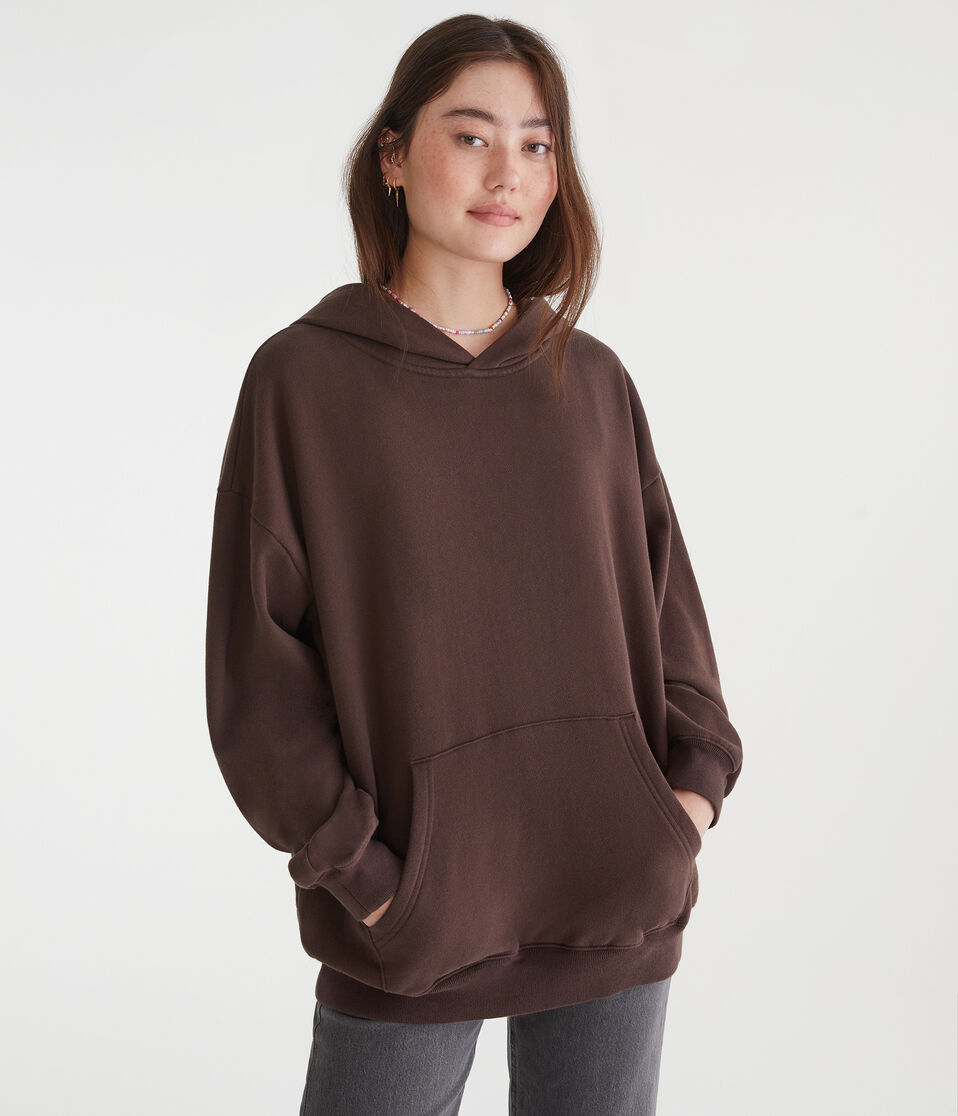Aéropostale Cloud Soft Pullover Hoodie Jaspe Muted Ebony