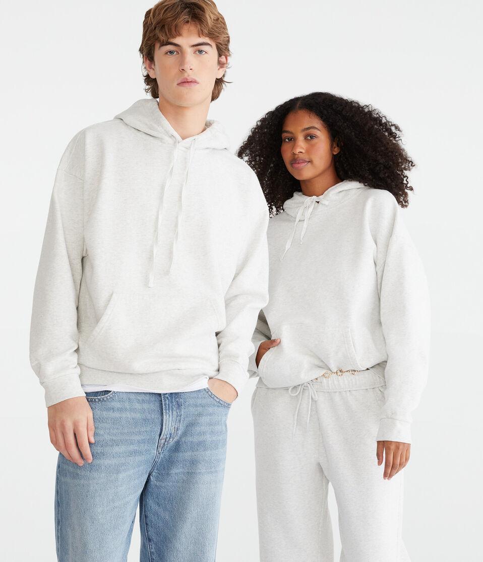 Aéropostale Cloud Soft Pullover Hoodie Lightest Heather Grey