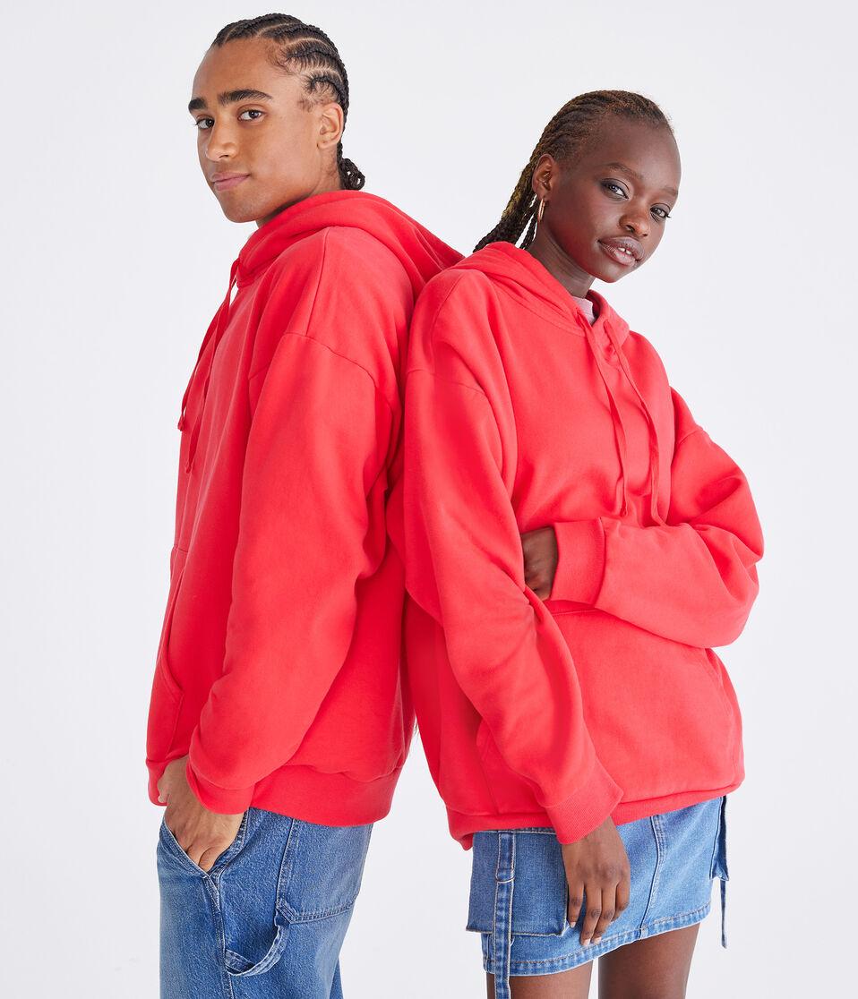 Aéropostale Cloud Soft Pullover Hoodie Lollipop Red