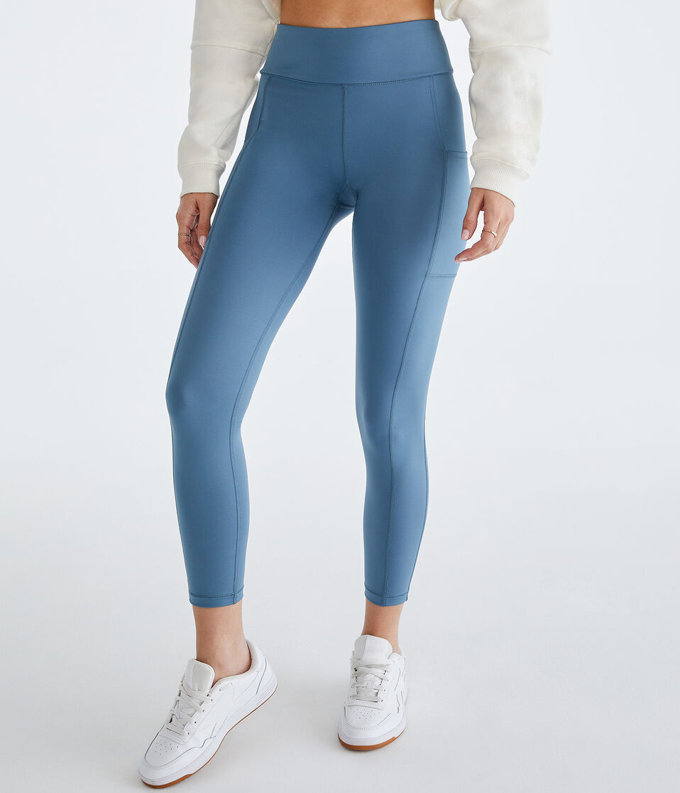 aéropostale Flex High-Rise Pocket Leggings blue mirage