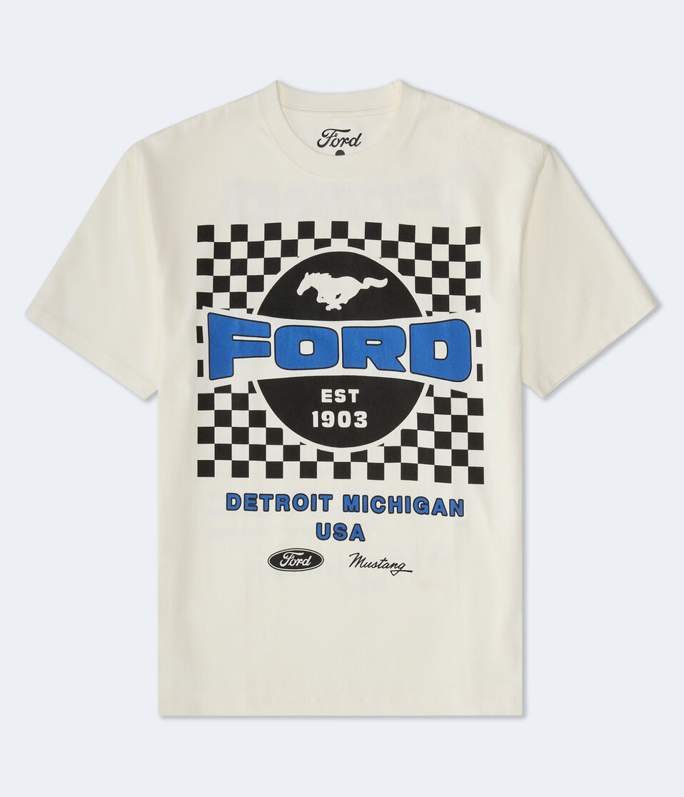 aéropostale Ford Motor Company Relaxed Graphic Tee white