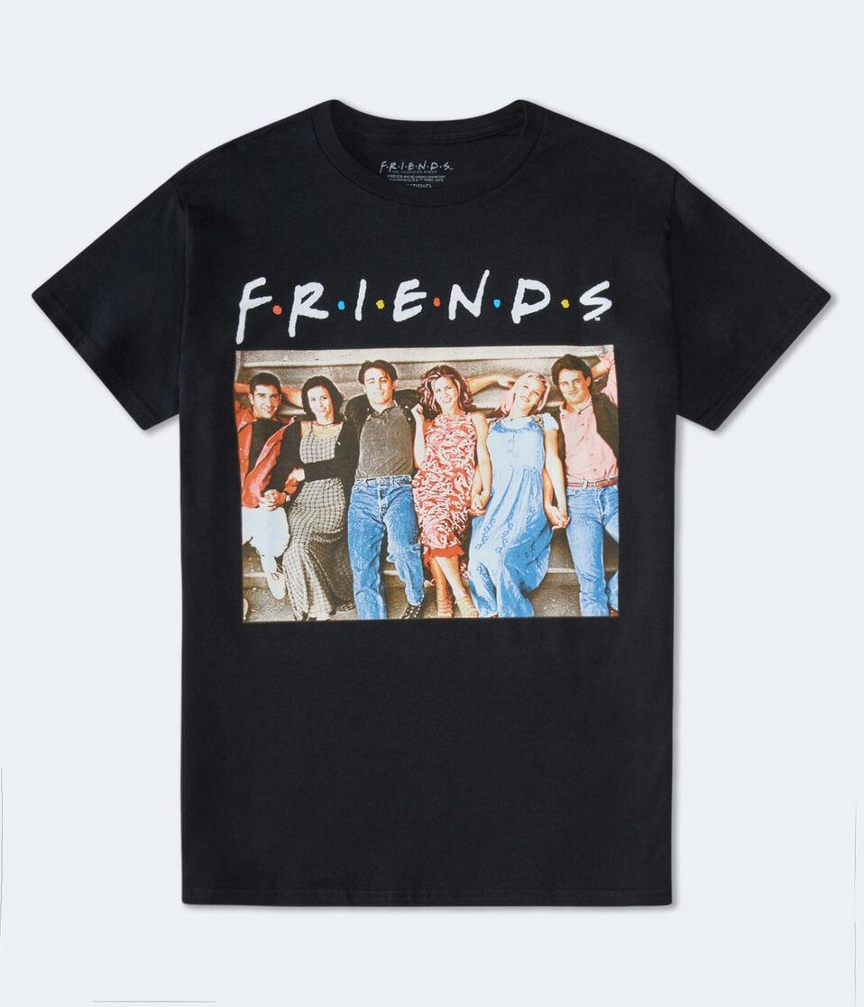 aéropostale Friends Oversized Graphic Tee black fox