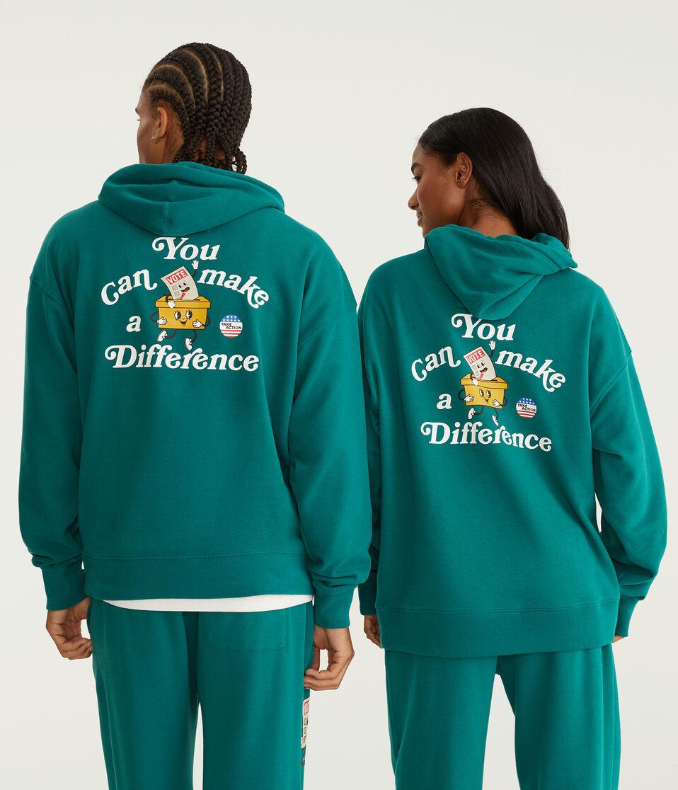 aéropostale GLOBAL CITIZEN® Vote Make A Difference Pullover Hoodie storm