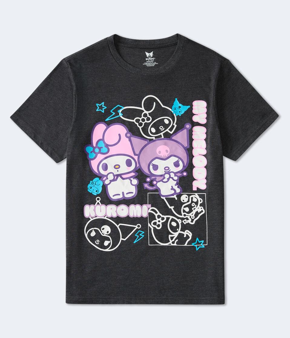 aéropostale Hello Kitty Kuromi Relaxed Graphic Tee grey