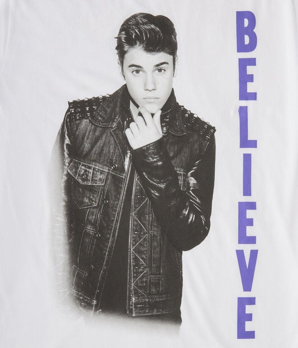 Aéropostale Justin Bieber Oversized Graphic Tee White