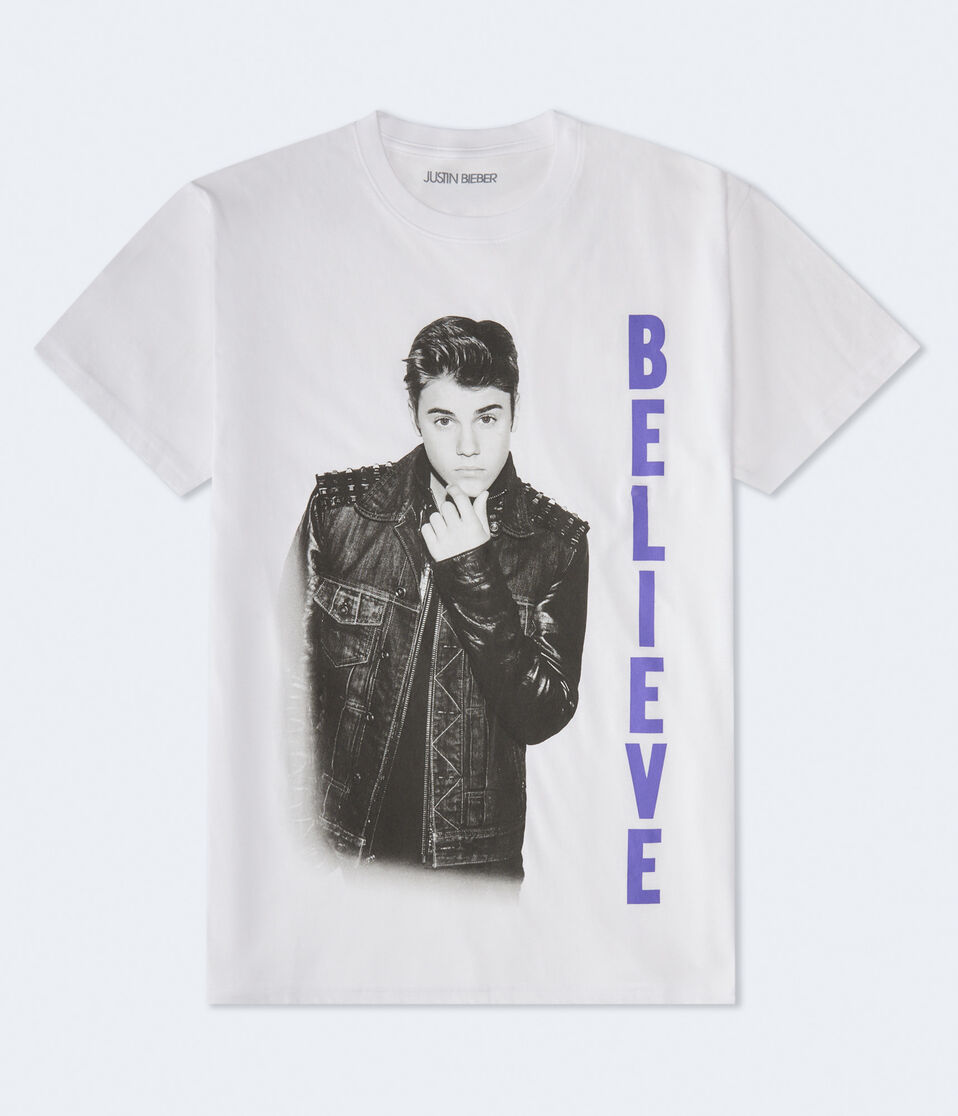 aéropostale Justin Bieber Oversized Graphic Tee white