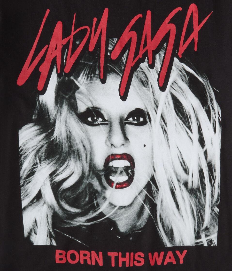 Aéropostale Lady Gaga Born This Way Oversized Graphic Tee Black