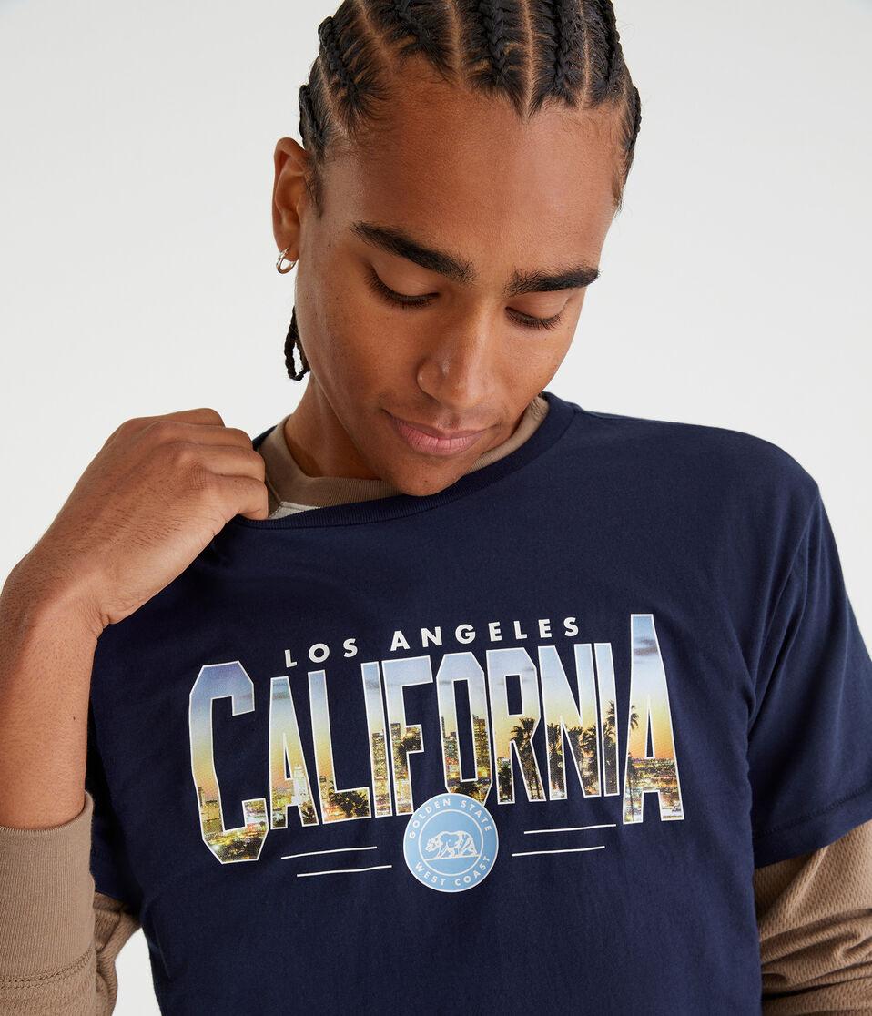 Aéropostale Los Angeles California Graphic Tee Cadet Navy