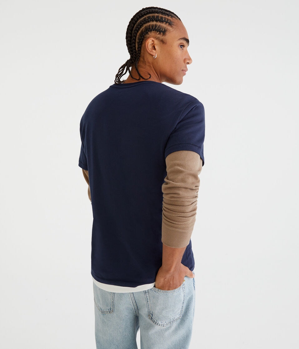 Aéropostale Los Angeles California Graphic Tee Cadet Navy