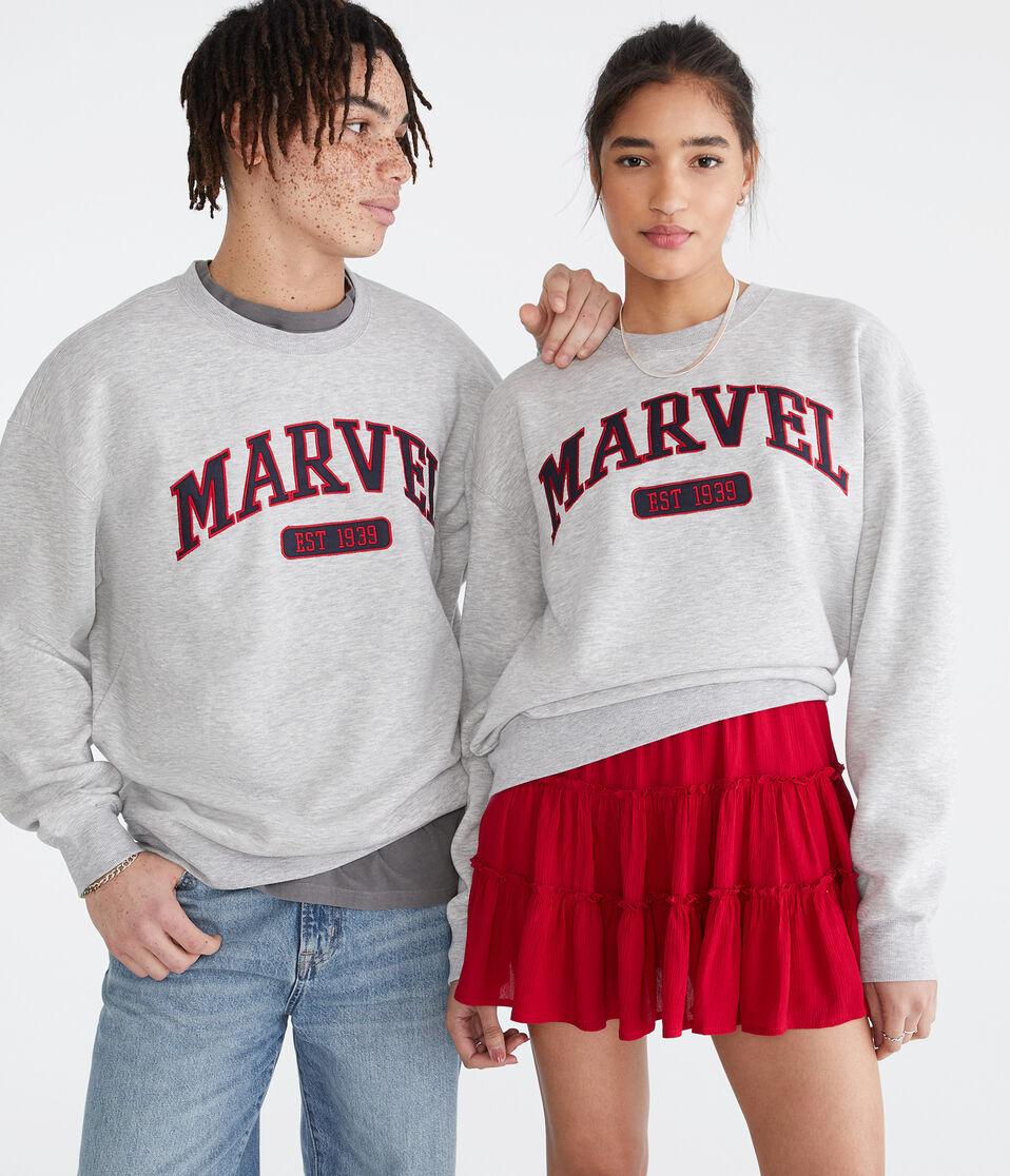 aéropostale Marvel | Aero Marvel 1939 Crew Sweatshirt med hthr grey
