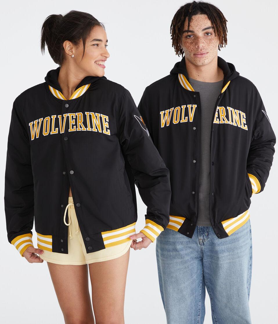 aéropostale Marvel | Aero Wolverine Hooded Bomber Jacket black