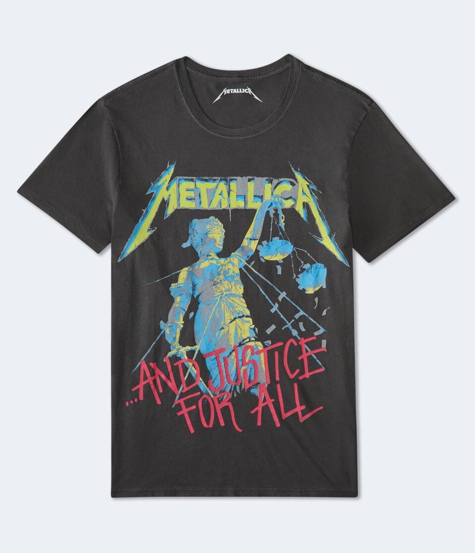 aéropostale Metallica Tour 1988 Relaxed Graphic Tee black fox