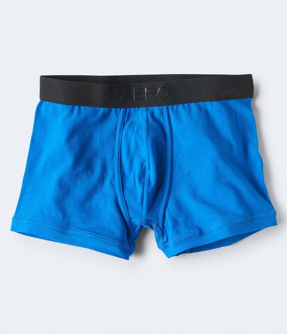 Aéropostale Rubberized Logo 3" Knit Trunks Princess Blue