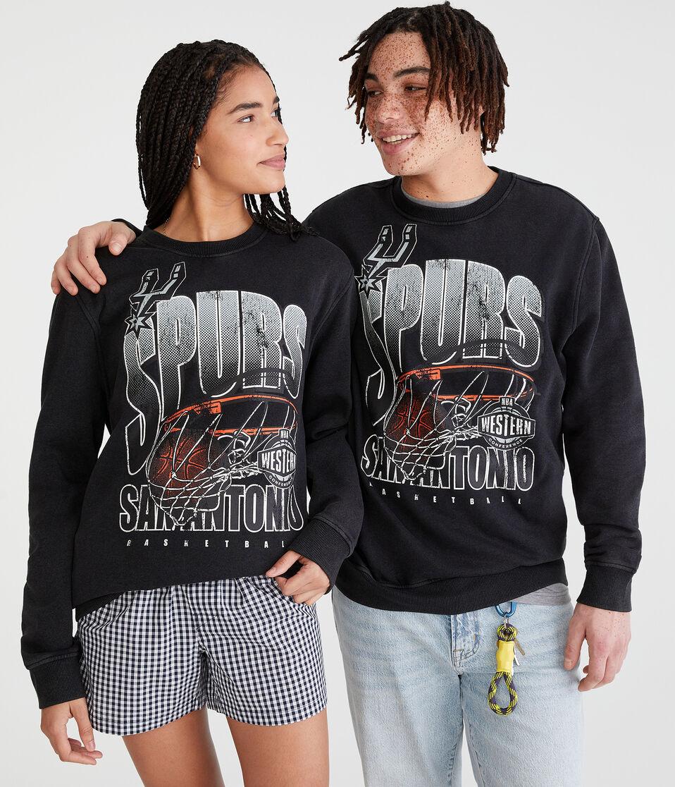 Aéropostale San Antonio Spurs Crew Sweatshirt Black