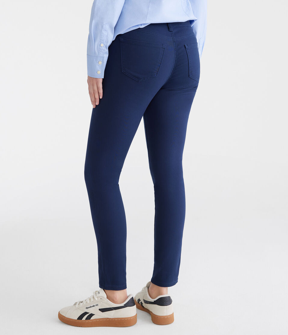 Aéropostale Seriously Stretchy High-Waisted Uniform Jeggings Navy Prep