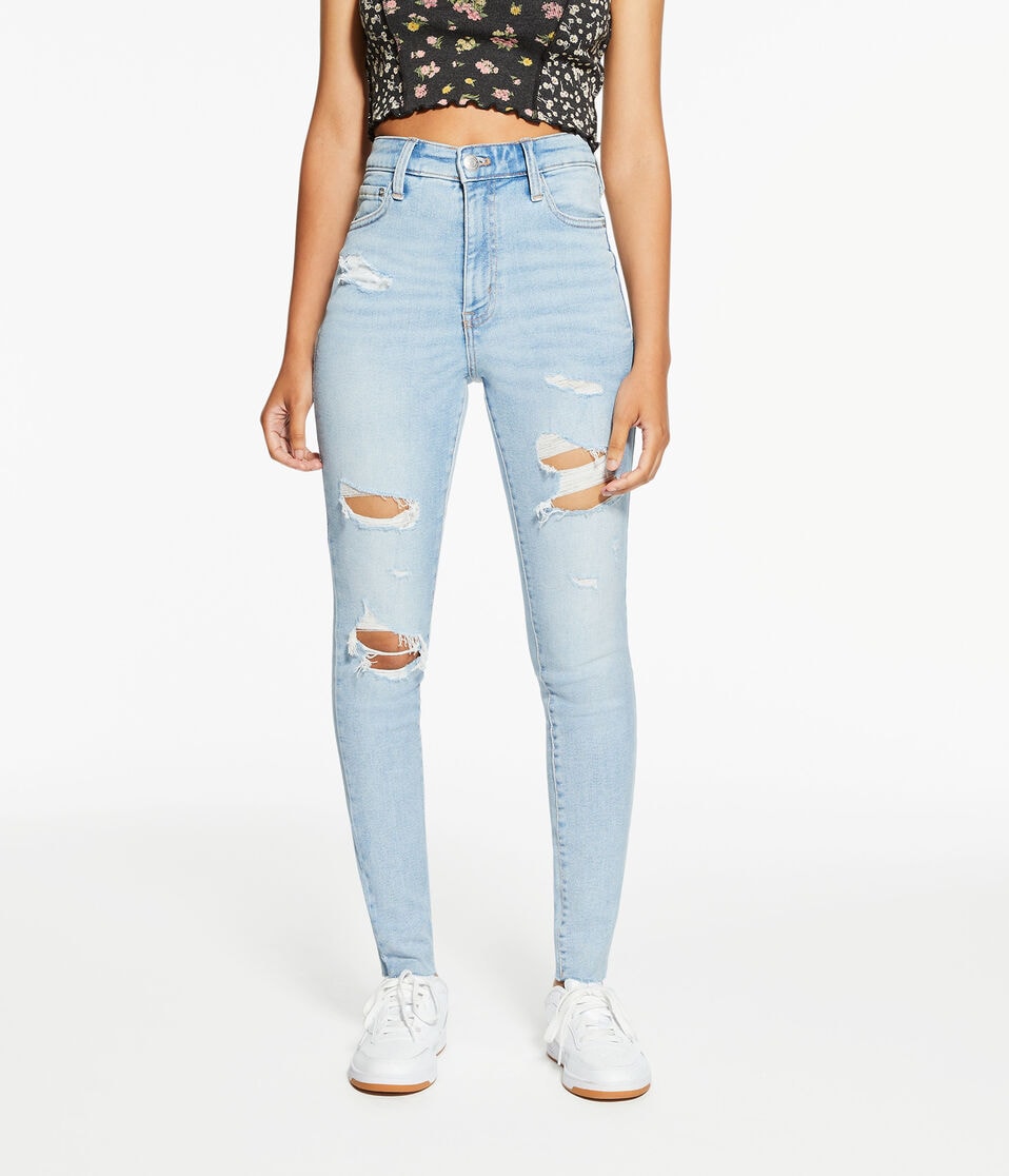 aéropostale Soft Flex Super High-Rise Jegging light wash