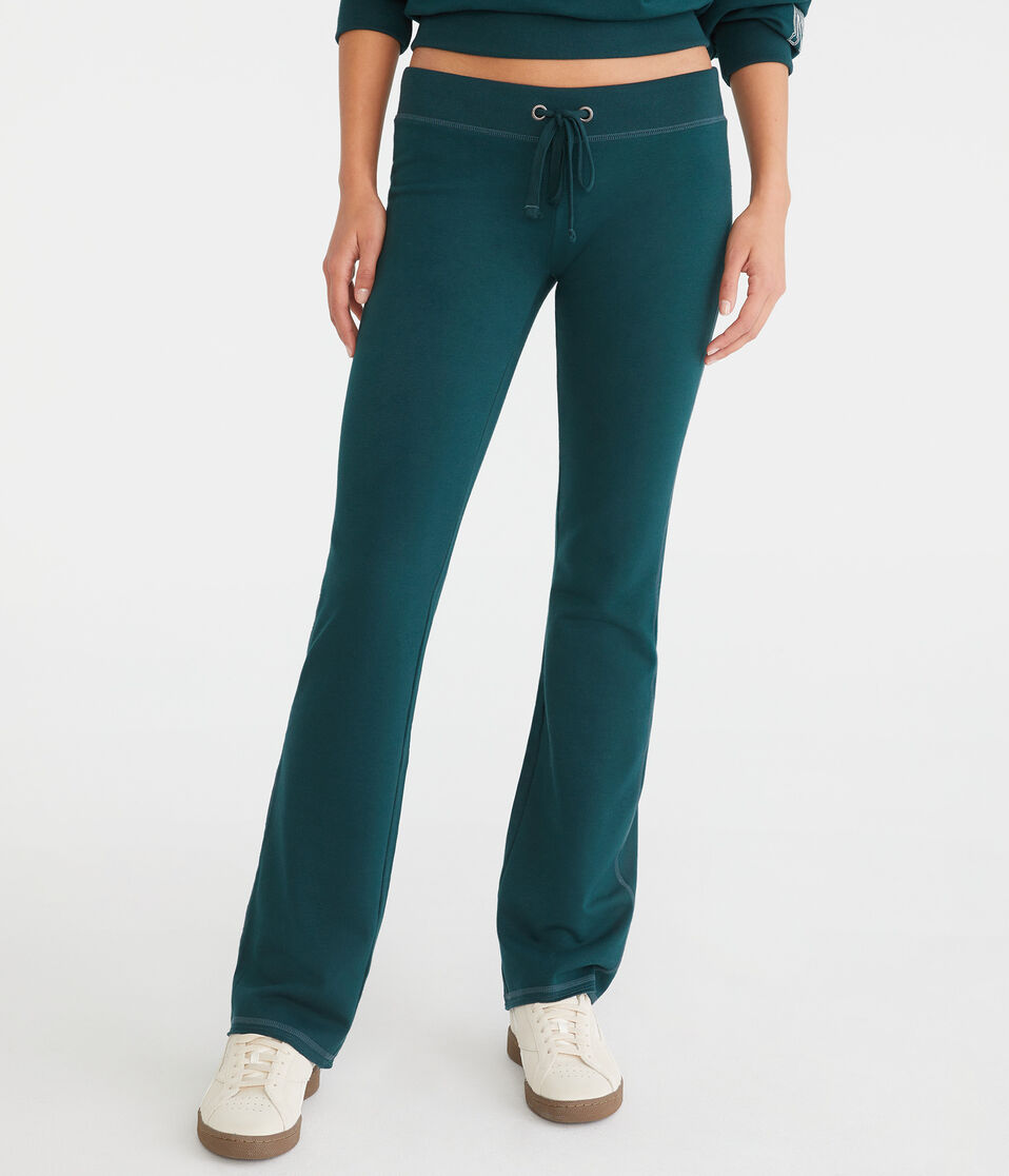 Aéropostale Solid Fit & Flare Sweatpants Dusty Rosemary