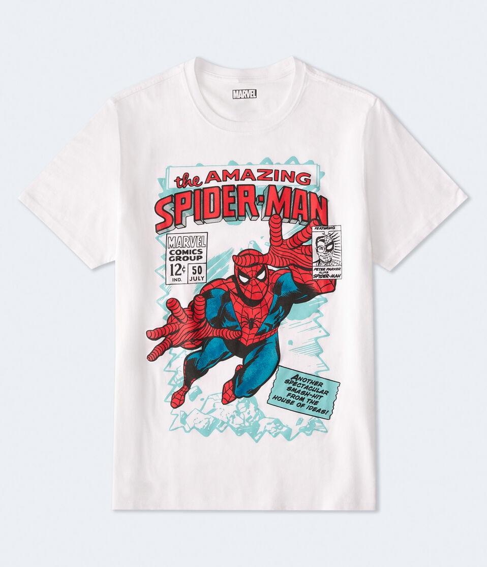 aéropostale Spider-Man Comic Relaxed Graphic Tee white