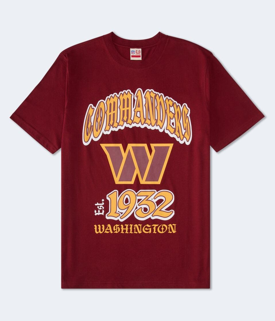 Aéropostale Washington Commanders Helmet Relaxed Graphic Tee Red