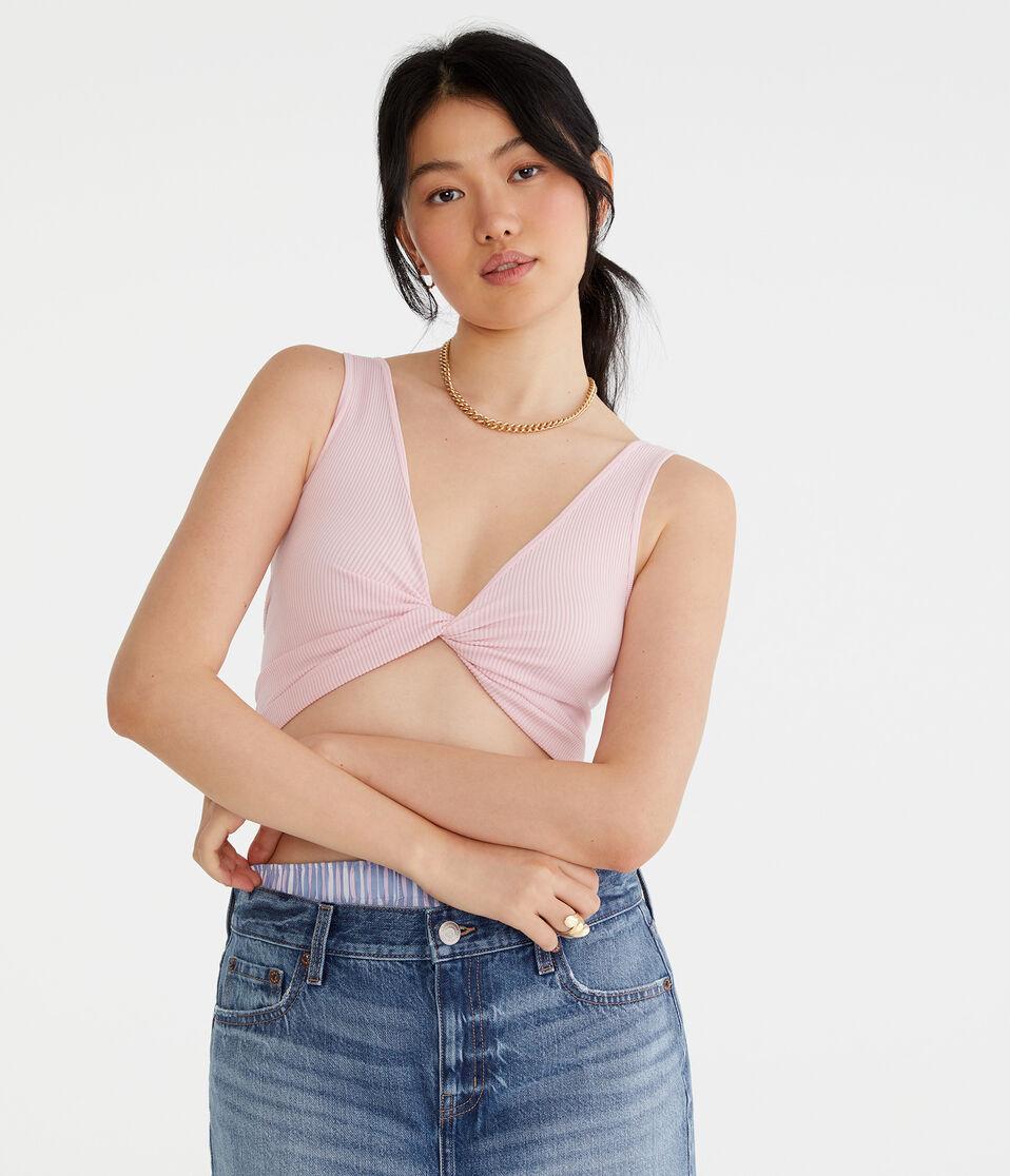 Aéropostale Wear 3 Ways Seamless Cropped Tank Amaranth Pink