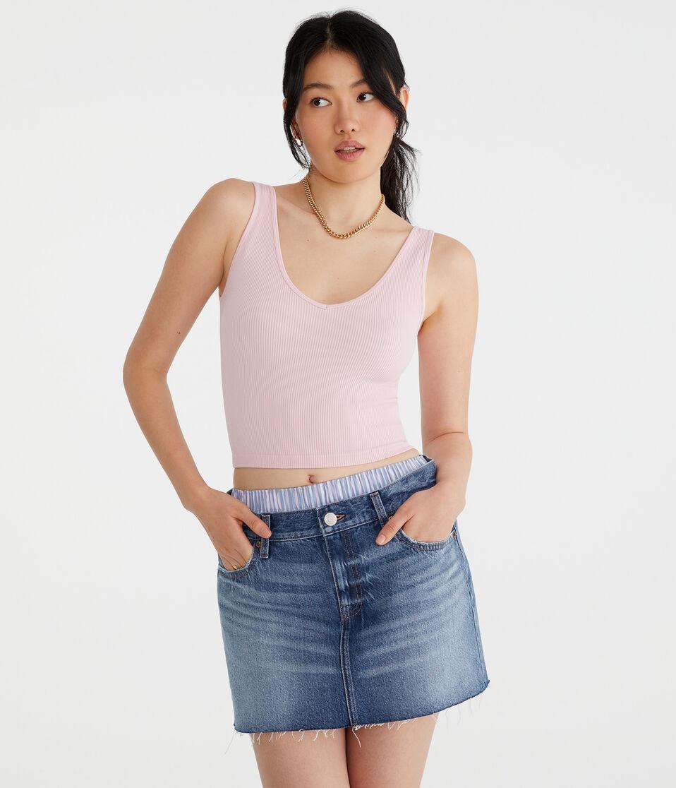 aéropostale Wear 3 Ways Seamless Cropped Tank amaranth pink