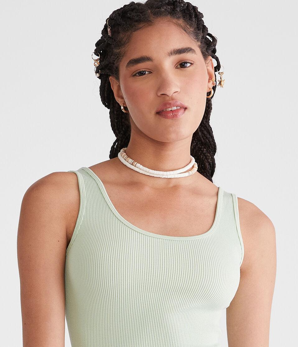 Aéropostale Wear 3 Ways Seamless Cropped Tank Pale Vista