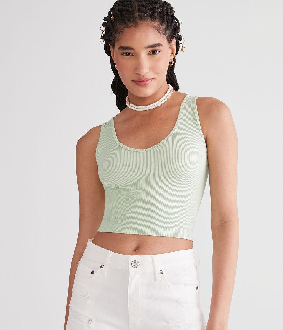aéropostale Wear 3 Ways Seamless Cropped Tank pale vista