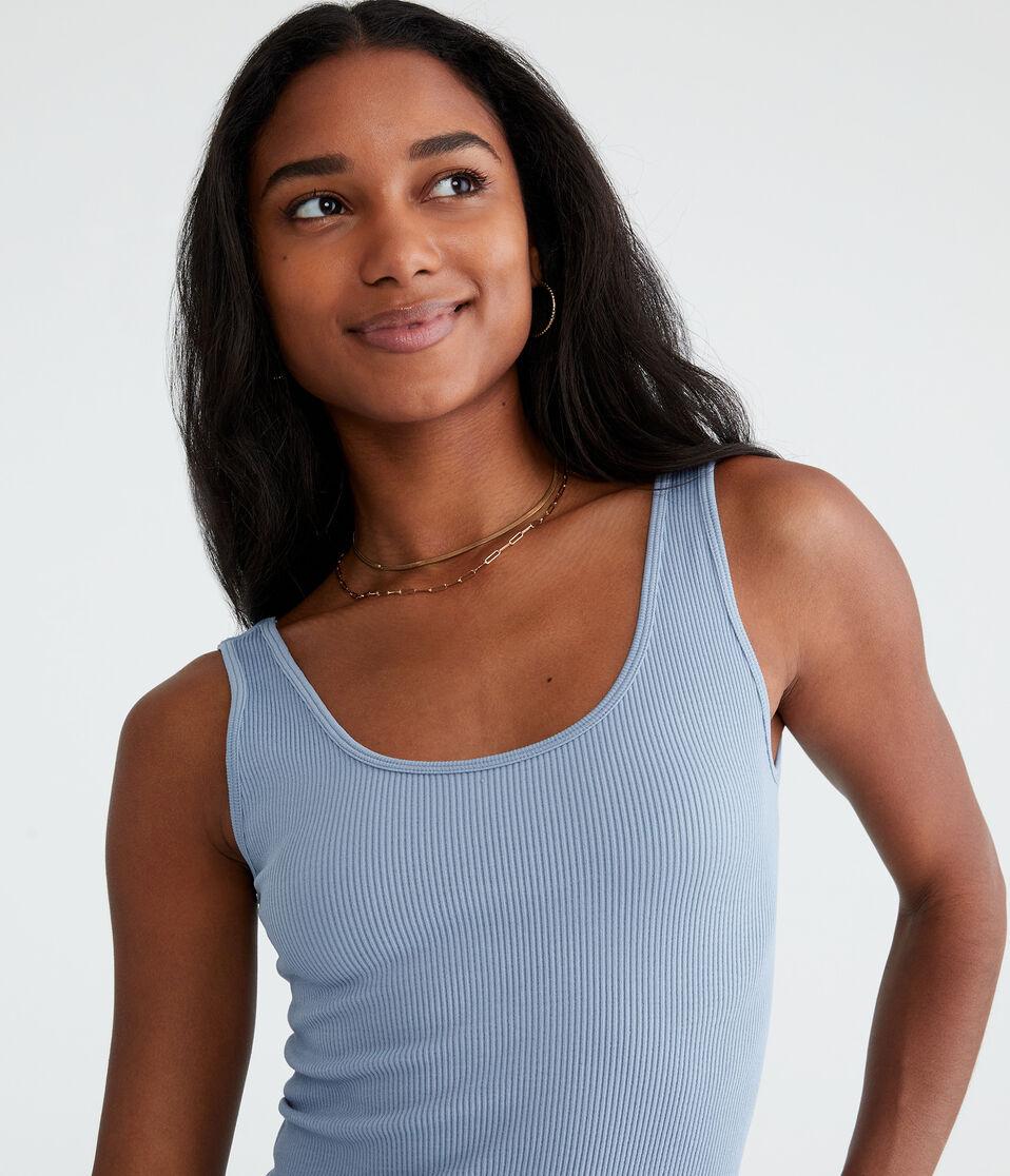 Aéropostale Wear 3 Ways Seamless Cropped Tank Royal Blue