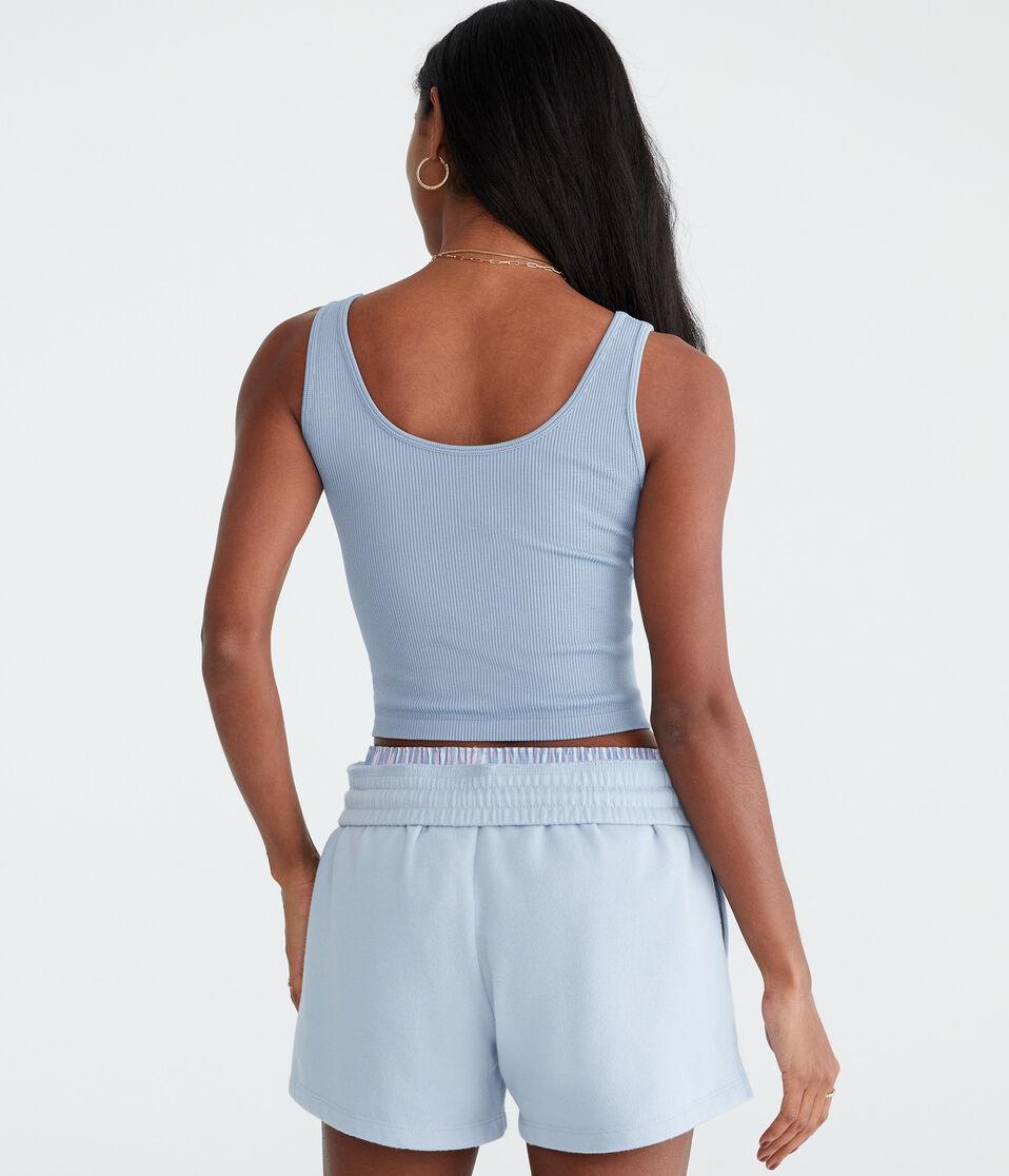 Aéropostale Wear 3 Ways Seamless Cropped Tank Royal Blue