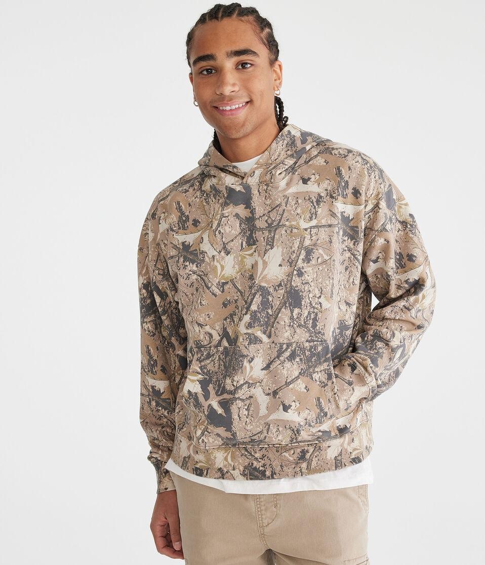 aéropostale Woodland Camo Boxy Pullover Hoodie multi