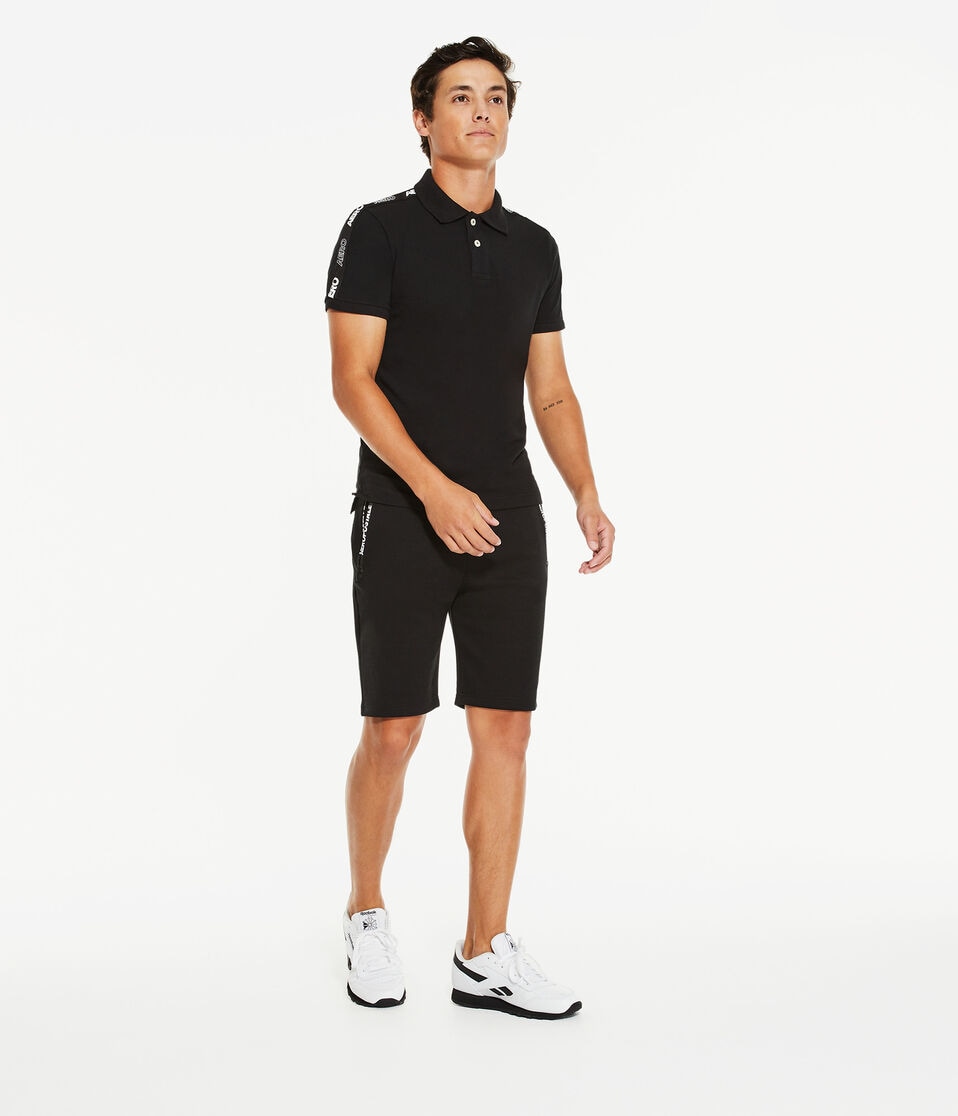 Aéropostale Aero MVMNT Tech Fleece Shorts 9" Black Fox