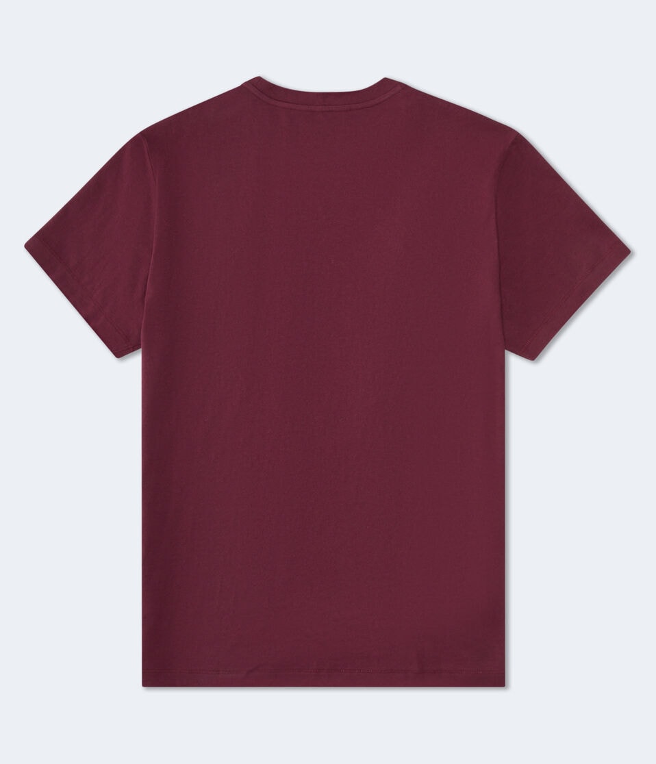Aéropostale Aero NY Circle Appliqué Graphic Tee Red Bark