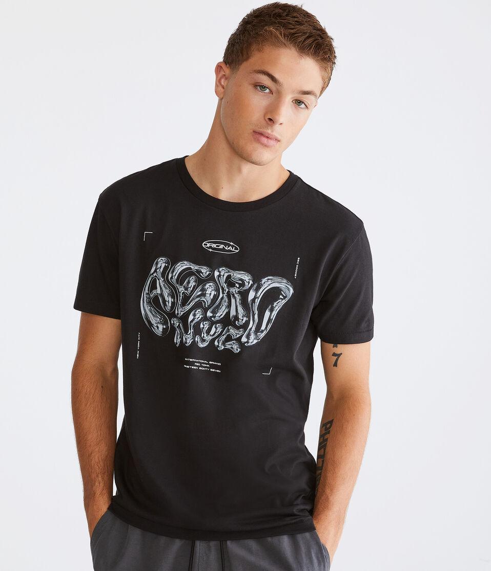 Aéropostale Aero NYC Original Graphic Tee Black Fox