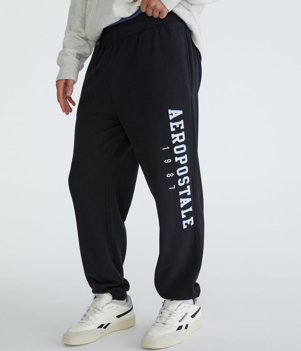 Aéropostale Aeropostale 1987 Heritage Jogger Sweatpants Black Fox