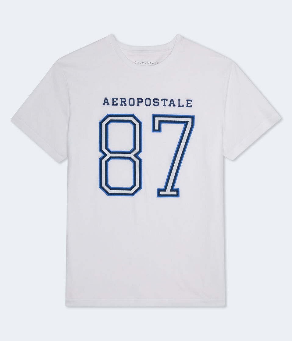 aéropostale Aeropostale 87 Appliqué Graphic Tee bleach