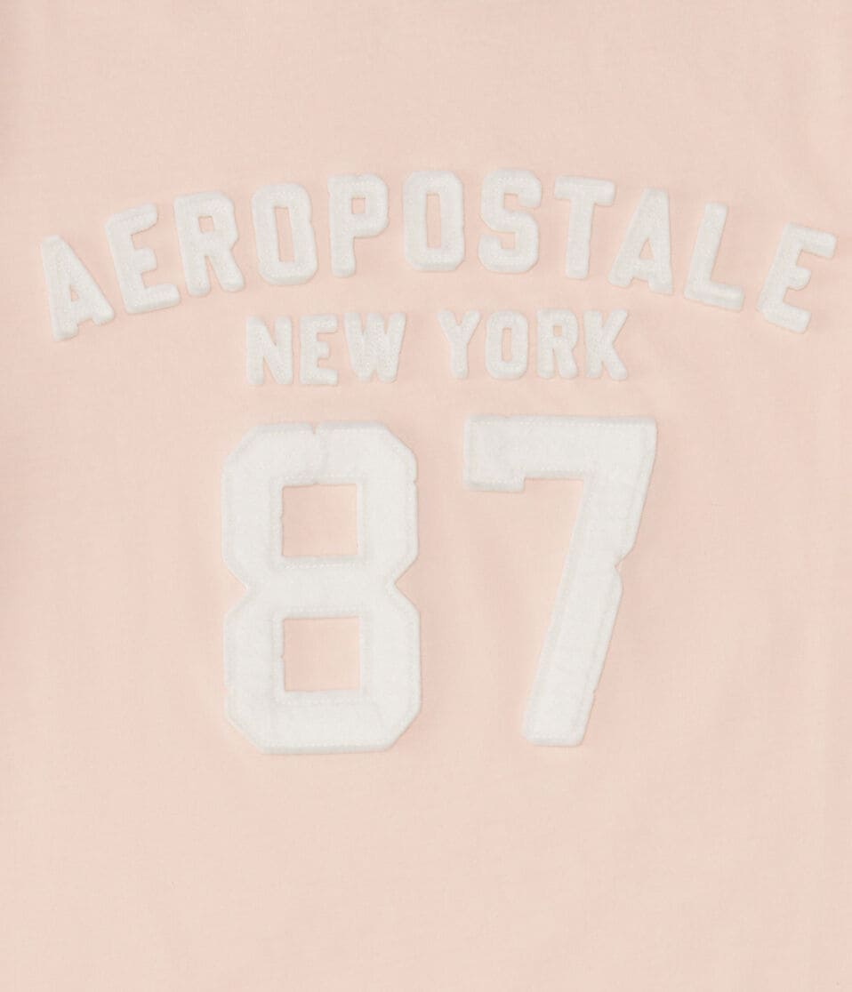 Aéropostale Aeropostale 87 Appliqué Graphic Tee Pink Flambe