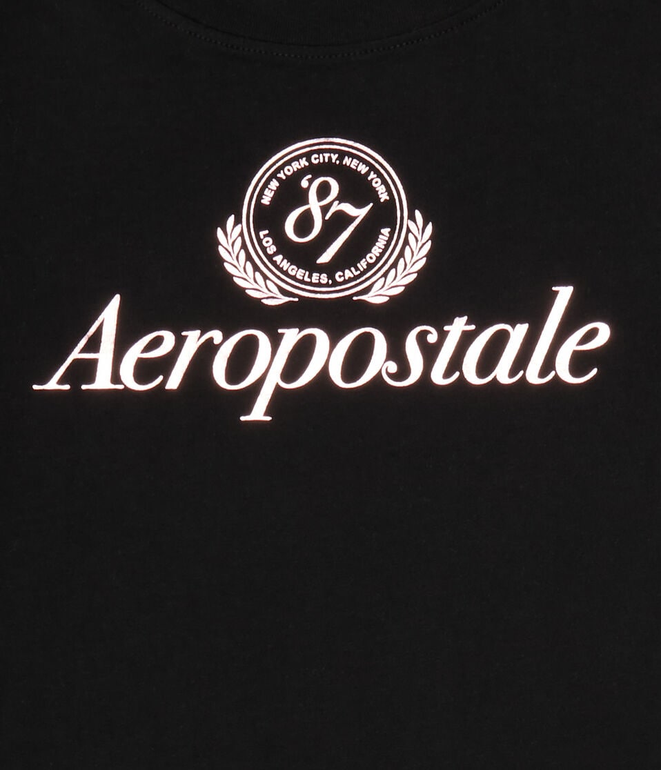 Aéropostale Aeropostale 87 Foil Graphic Tee Black Fox