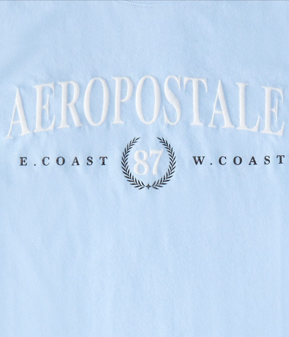 Aéropostale Aeropostale 87 Laurel Graphic Tee Blue Haze